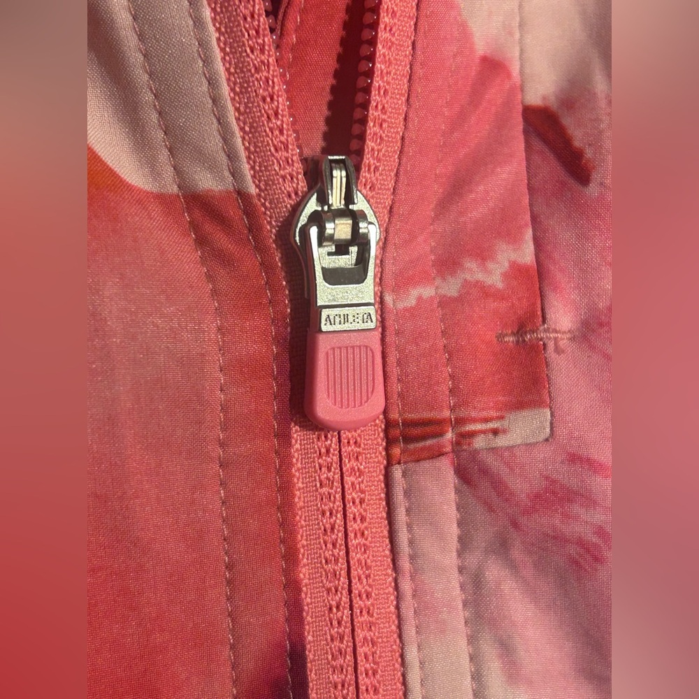 Athleta Run With It Floral Full Zip Running Jacket - Picture 4 of 5